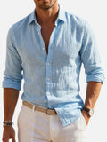 Linen Look Summer Shirt | Relaxed Fit Button-Up for Effortless Style