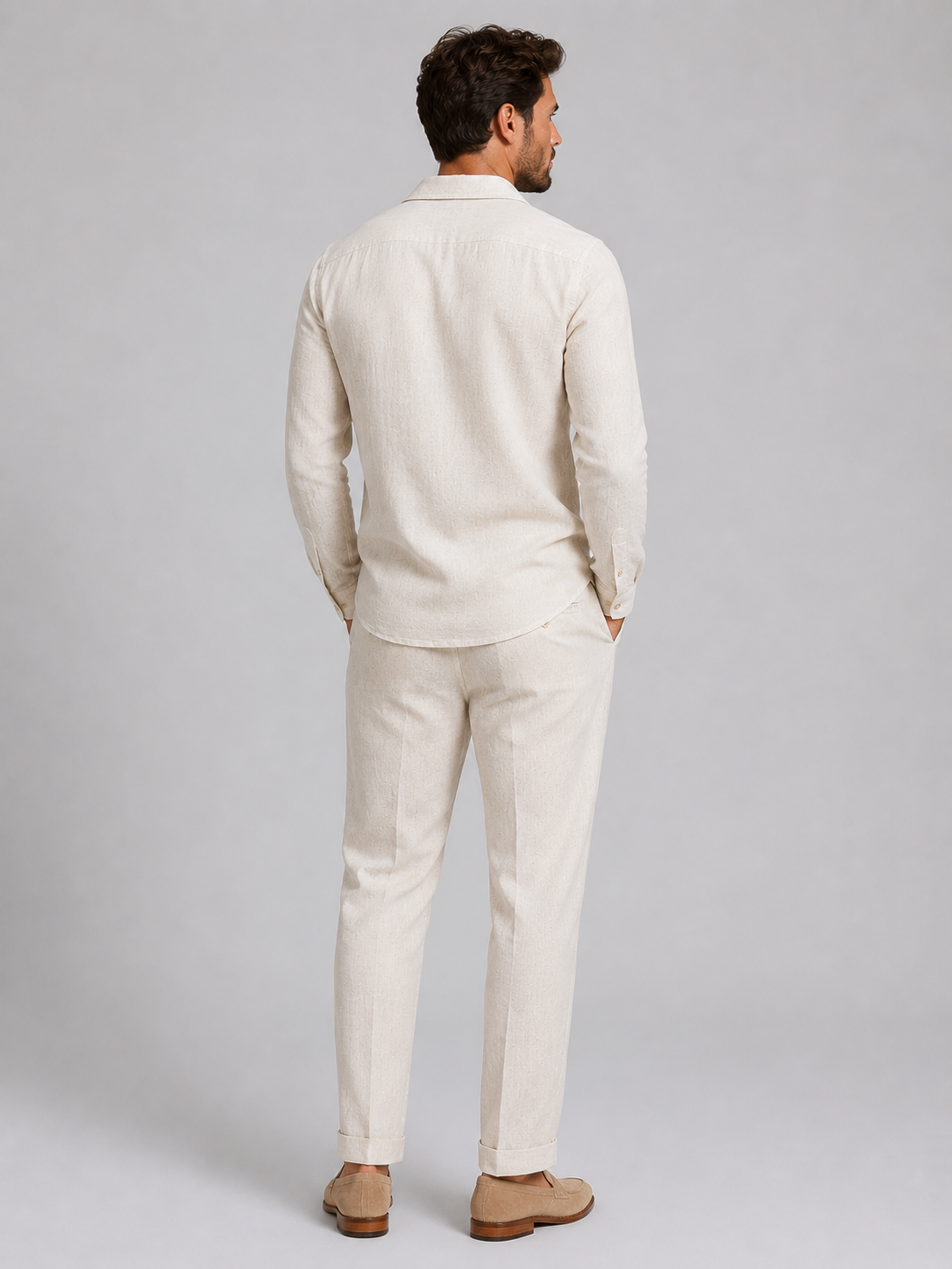 Linen Style Set | Men's Clothing with Breathable Fabric & Relaxed Fit | Effortless Comfort for Everyday Wear