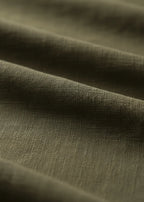 Linen Trail | Men's Dress Shirt in Moss Green with Pure Linen Fabric | Soft, Breathable Design for Everyday Comfort