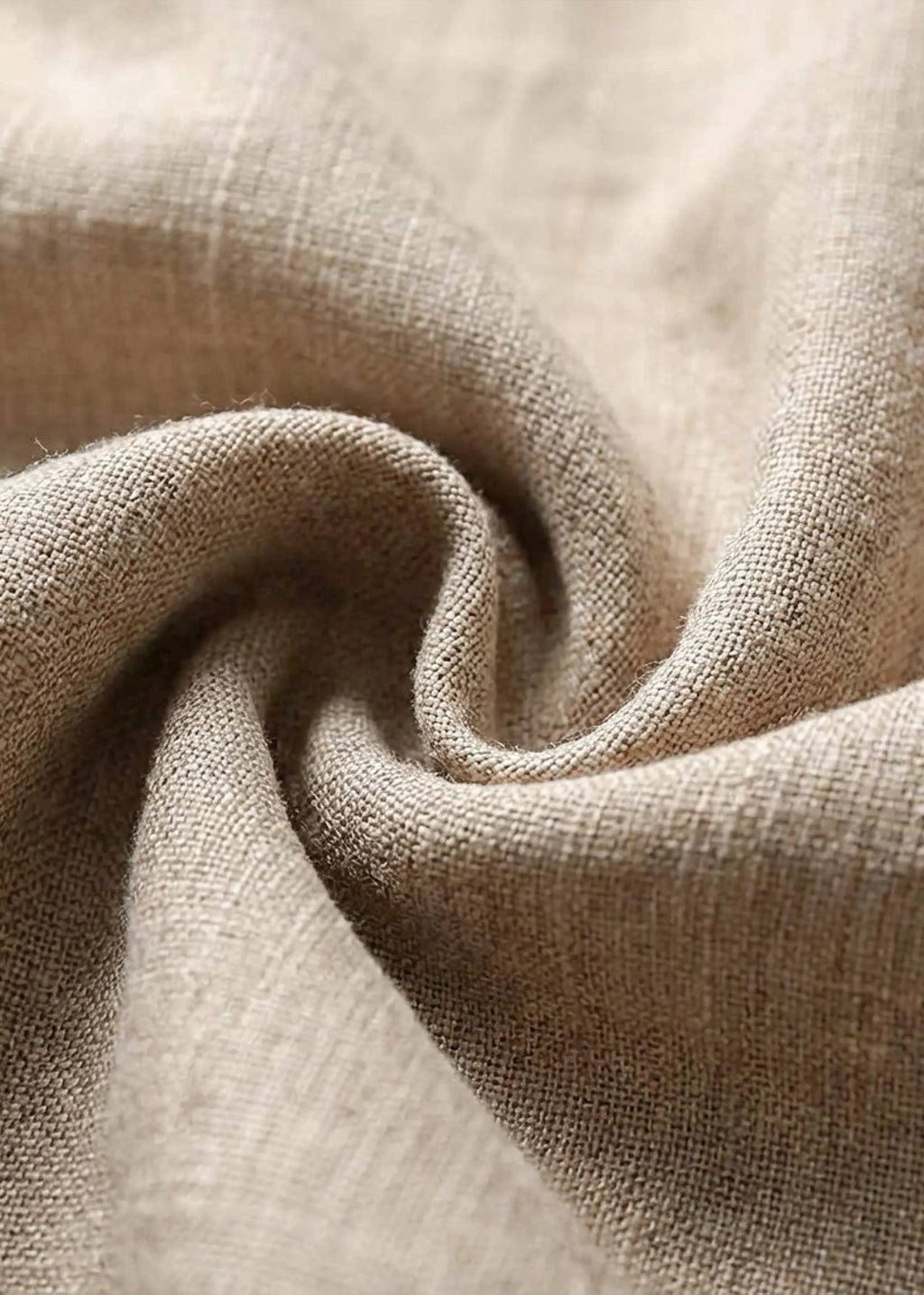 Men's Mocha Half-Sleeve Linen Shirt — Breathable Casual