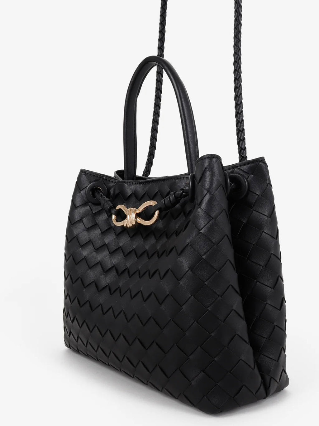 Lola Collection | Woven Crossbody Bag with Multiple Carry Options | Stylish Accessory for Everyday Use