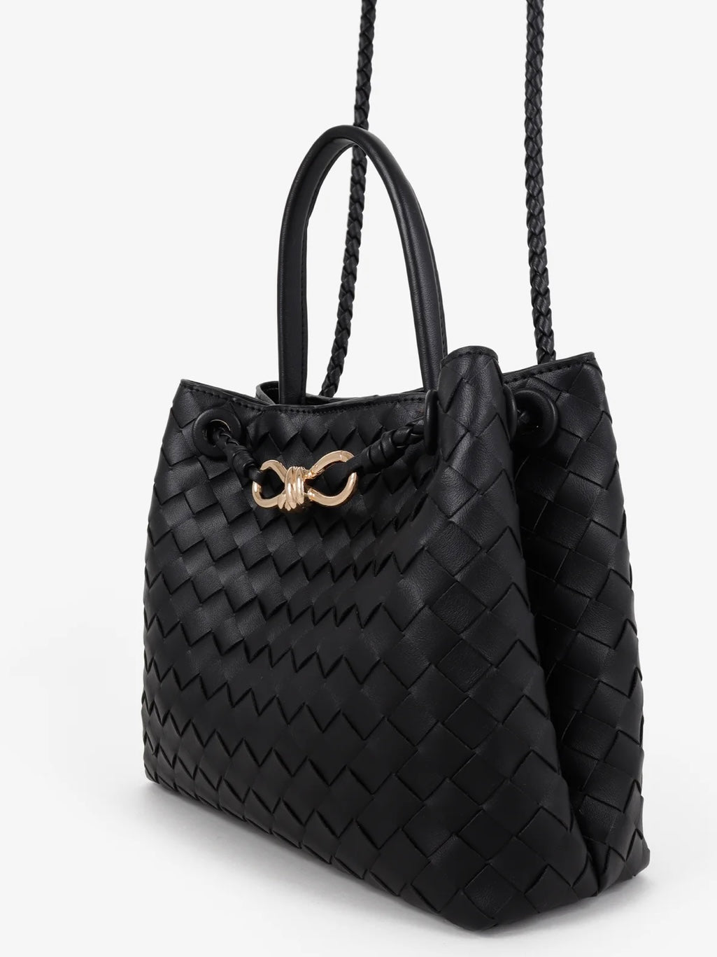Lola Collection | Woven Crossbody Bag with Multiple Carry Options | Stylish Accessory for Everyday Use