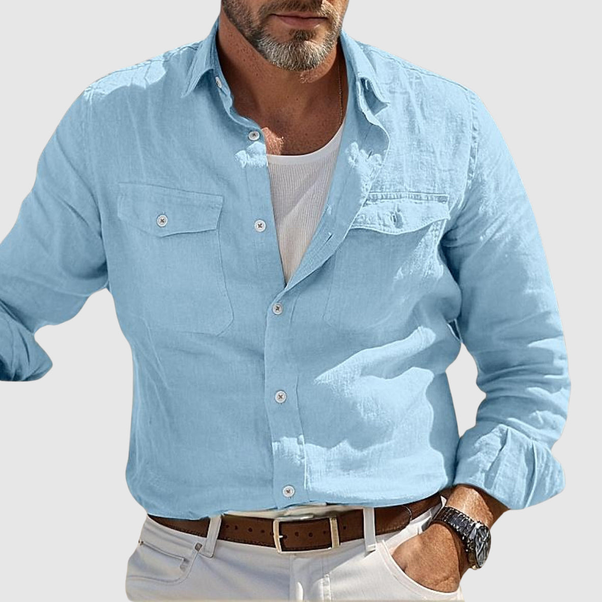 Women's Lorenzo Vitali Coastal Linen Shirt | Material: Premium linen blend 0