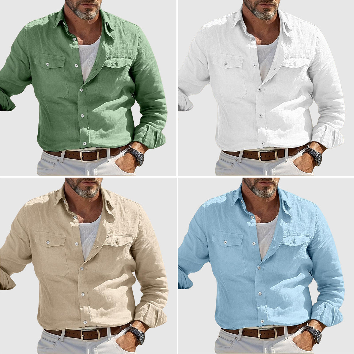 Women's Lorenzo Vitali Coastal Linen Shirt | Material: Premium linen blend 4