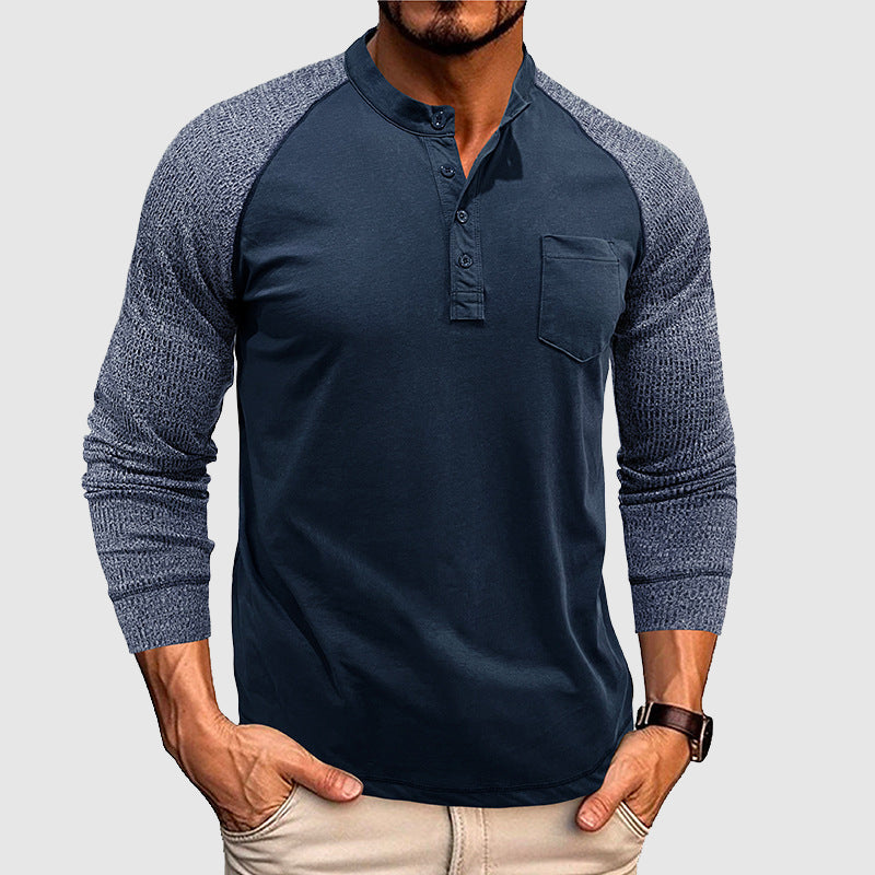 Women's Lorenzo Vitali Dual Tone Henley Shirt | Supreme comfort is offered by our soft premium cot 1
