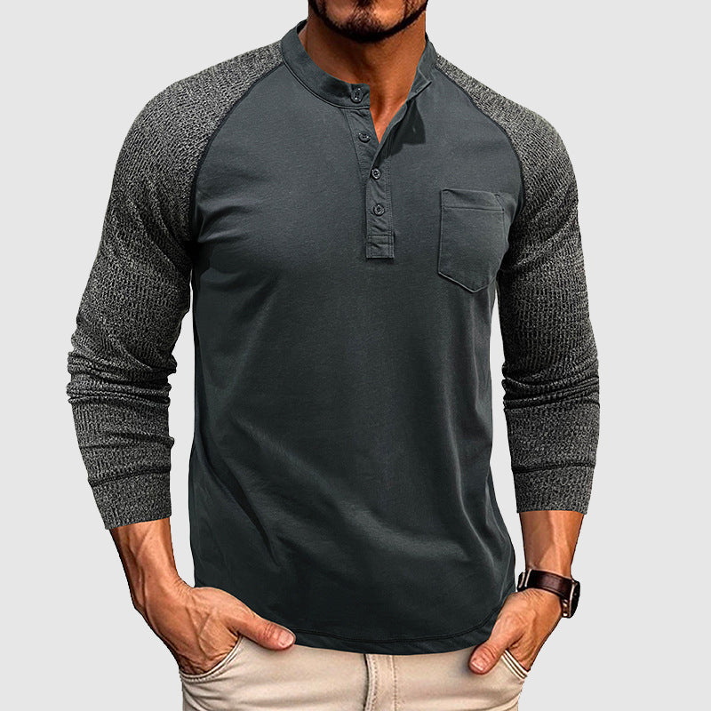 Women's Lorenzo Vitali Dual Tone Henley Shirt | Supreme comfort is offered by our soft premium cot 2