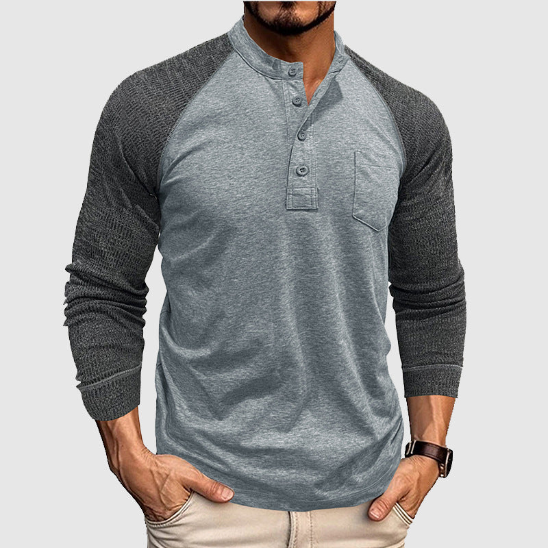 Women's Lorenzo Vitali Dual Tone Henley Shirt | Supreme comfort is offered by our soft premium cot 3