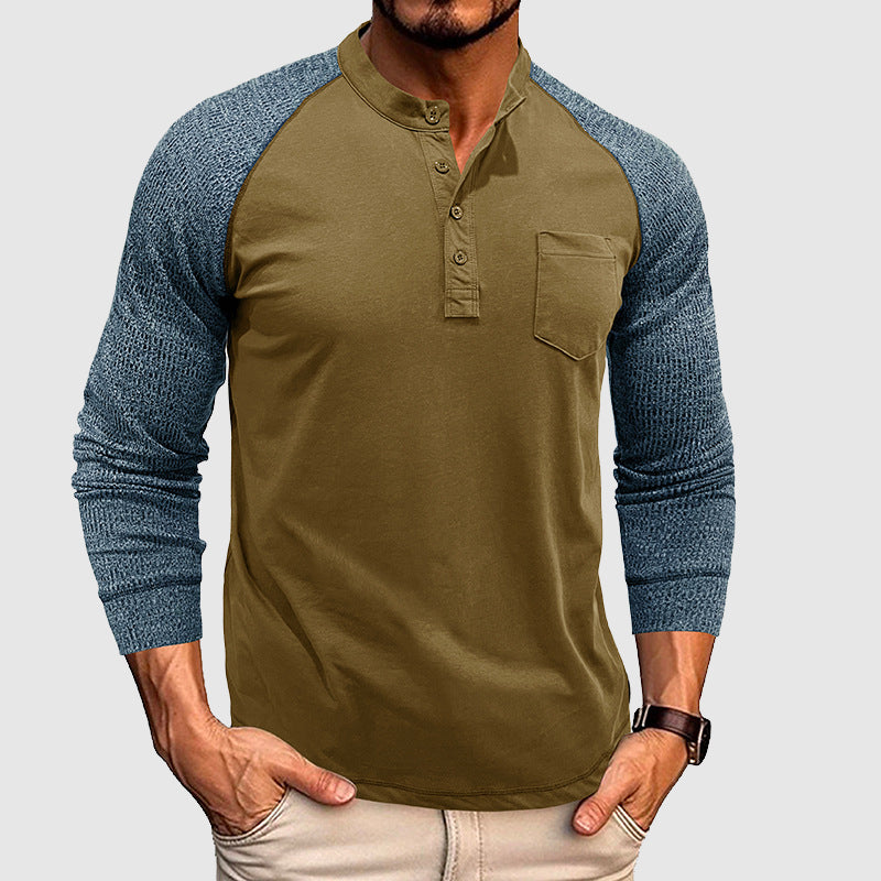 Women's Lorenzo Vitali Dual Tone Henley Shirt | Supreme comfort is offered by our soft premium cot 4