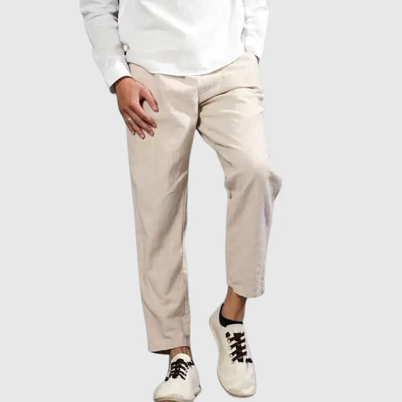Women's Lorenzo Vitali Harbor Linen Pants | Material: Premium linen fabric 2