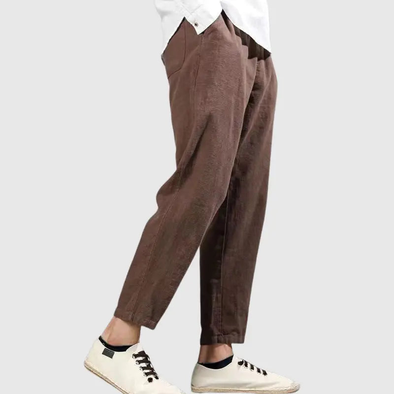 Women's Lorenzo Vitali Harbor Linen Pants | Material: Premium linen fabric 3