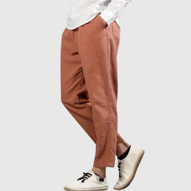 Women's Lorenzo Vitali Harbor Linen Pants | Material: Premium linen fabric 4