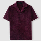Women's Lorenzo Vitali Velvet Retro Shirt | Material: Soft velvet-touch chenille fabric (poly  3