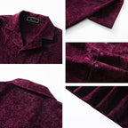 Women's Lorenzo Vitali Velvet Retro Shirt | Material: Soft velvet-touch chenille fabric (poly  5
