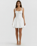 Luna Collection | Women's Summer Mini Dress with Sweetheart Neckline | Romantic Vibe for Effortless Elegance