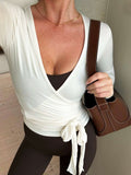 Luna's Collection | Women's Top with Flattering V-Neck Design | Lightweight Fabric for Comfort and Style