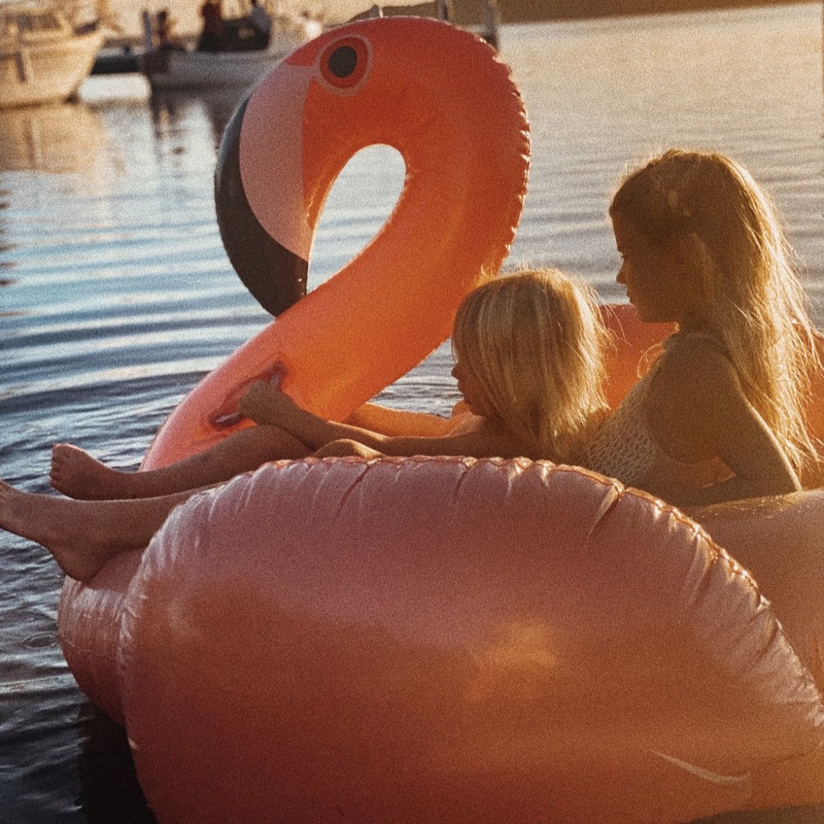 Luxe Ride-On Pool Float | Rose Gold Flamingo with Recessed Seating | Fun and Stylish Floaties for Adults