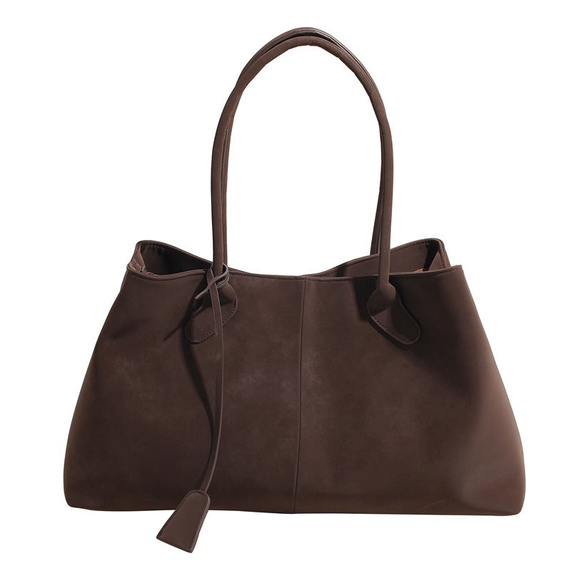 Luxe | Women's Black Tote Bag with Spacious Interior & Ergonomic Handles | Stylish Faux Leather for Everyday Use