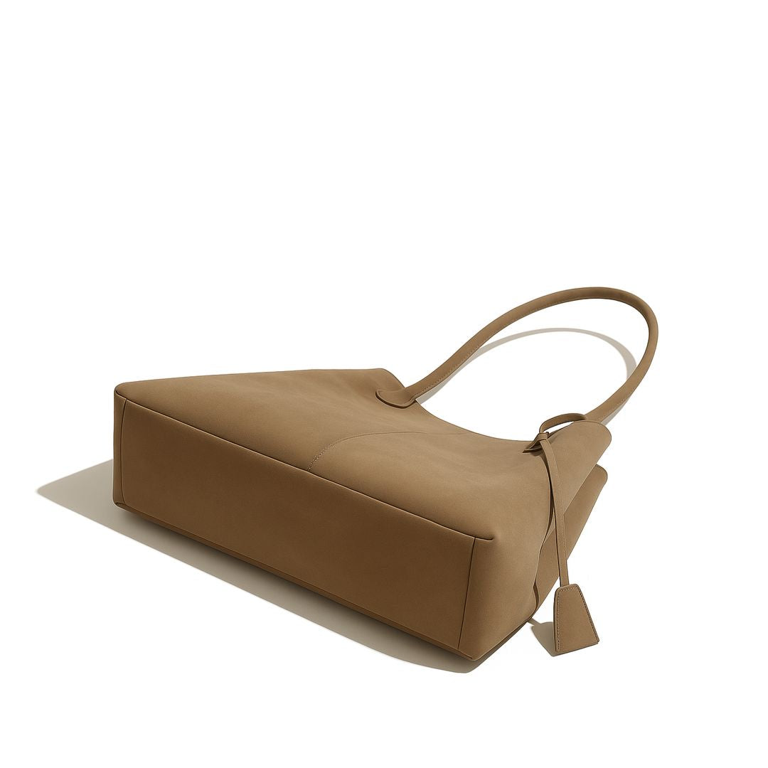Luxe | Women's Black Tote Bag with Spacious Interior & Ergonomic Handles | Stylish Faux Leather for Everyday Use