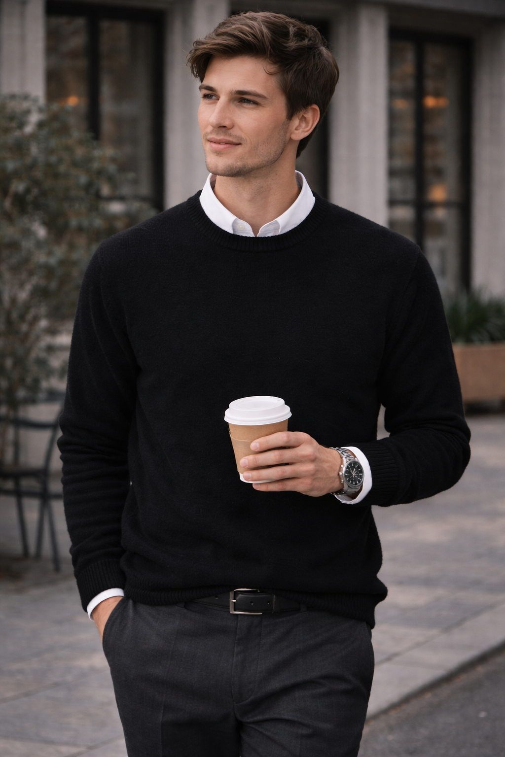 Men's Cashmere Sweater — Classic Knit