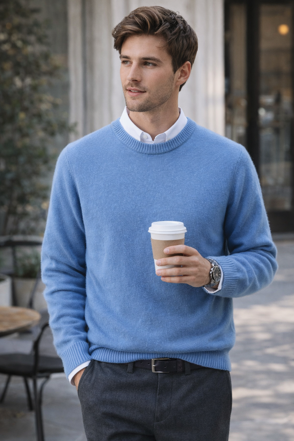 Men's Cashmere Sweater — Classic Knit