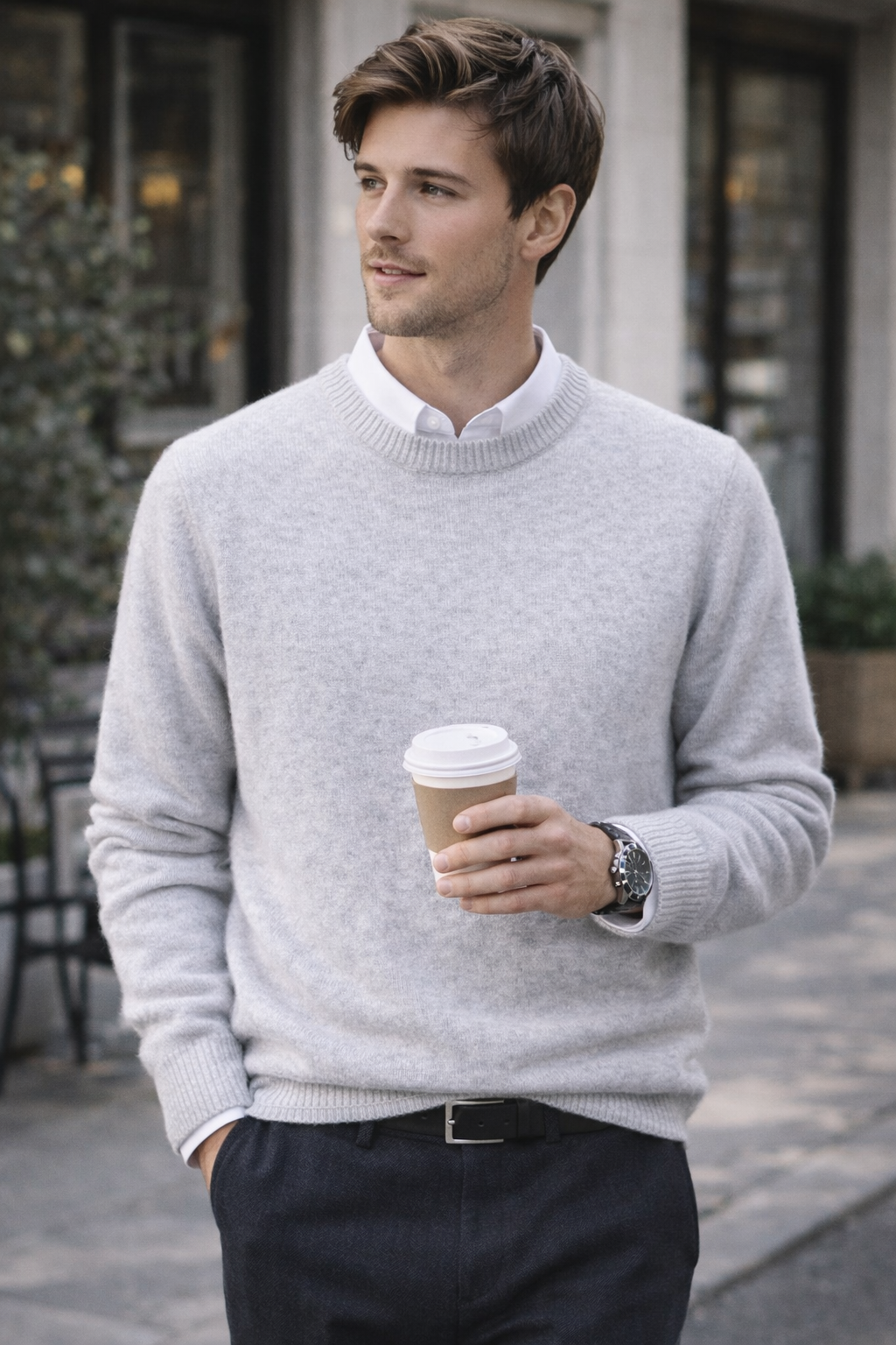 Men's Cashmere Sweater — Classic Knit