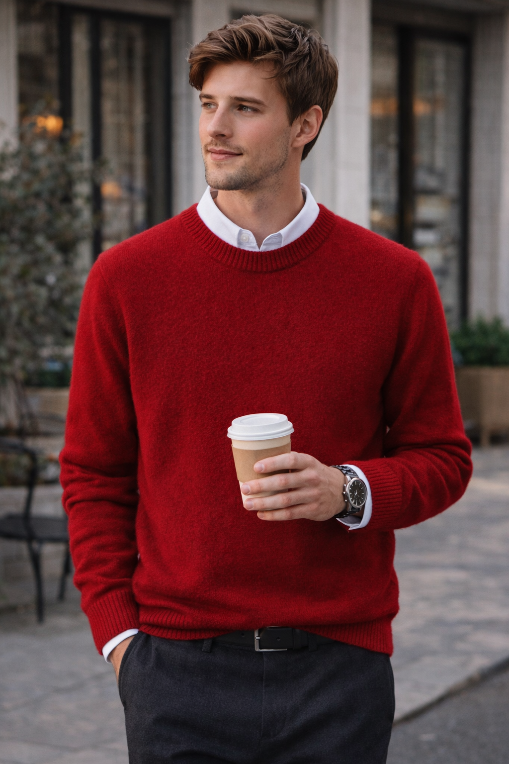 Men's Cashmere Sweater — Classic Knit