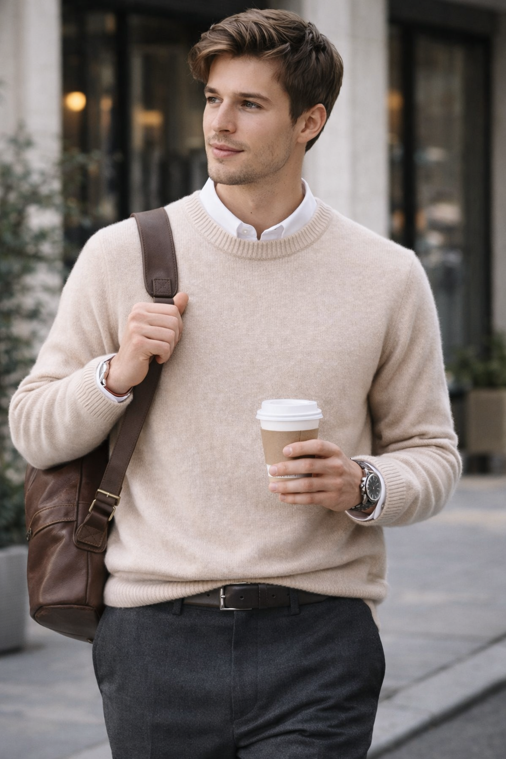 Men's Cashmere Sweater — Classic Knit