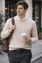 Men's Cashmere Sweater — Classic Knit