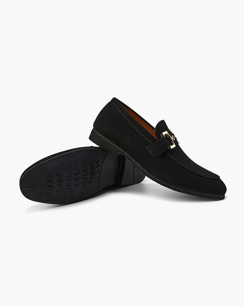 Women's Luxury Suede Loafers | Premium calf suede leather upper. 1
