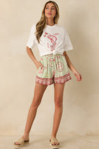 Women's MINKPINK Soleil White Cotton Mermaid Print T-Shirt | 100% Cotton 6