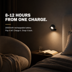 Magnetic Wall Light — 360° Rotatable, Rechargeable Touch Lamp