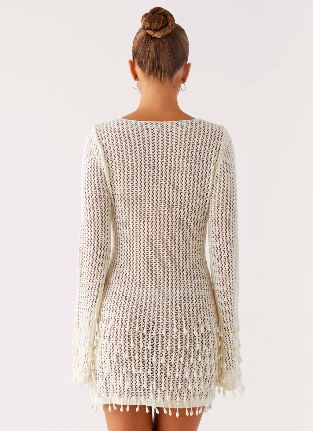 Women's Majestic Collection | Women's Crochet Mini Dress with Beaded Details | Flirty Style for Night Out | Mini length  2