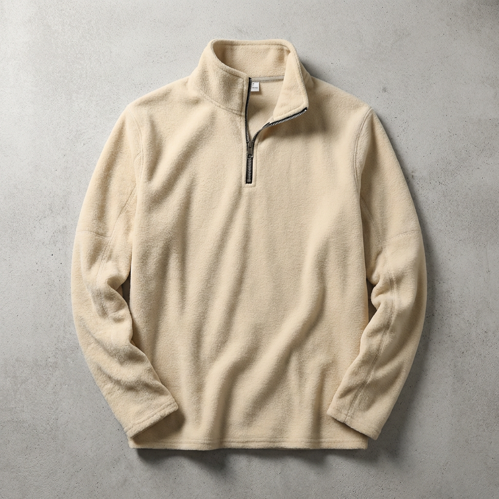 Malaga | Fleece Lined Quarter-Zip Hoodie with Superior Warmth | Relaxed Fit for Everyday Comfort