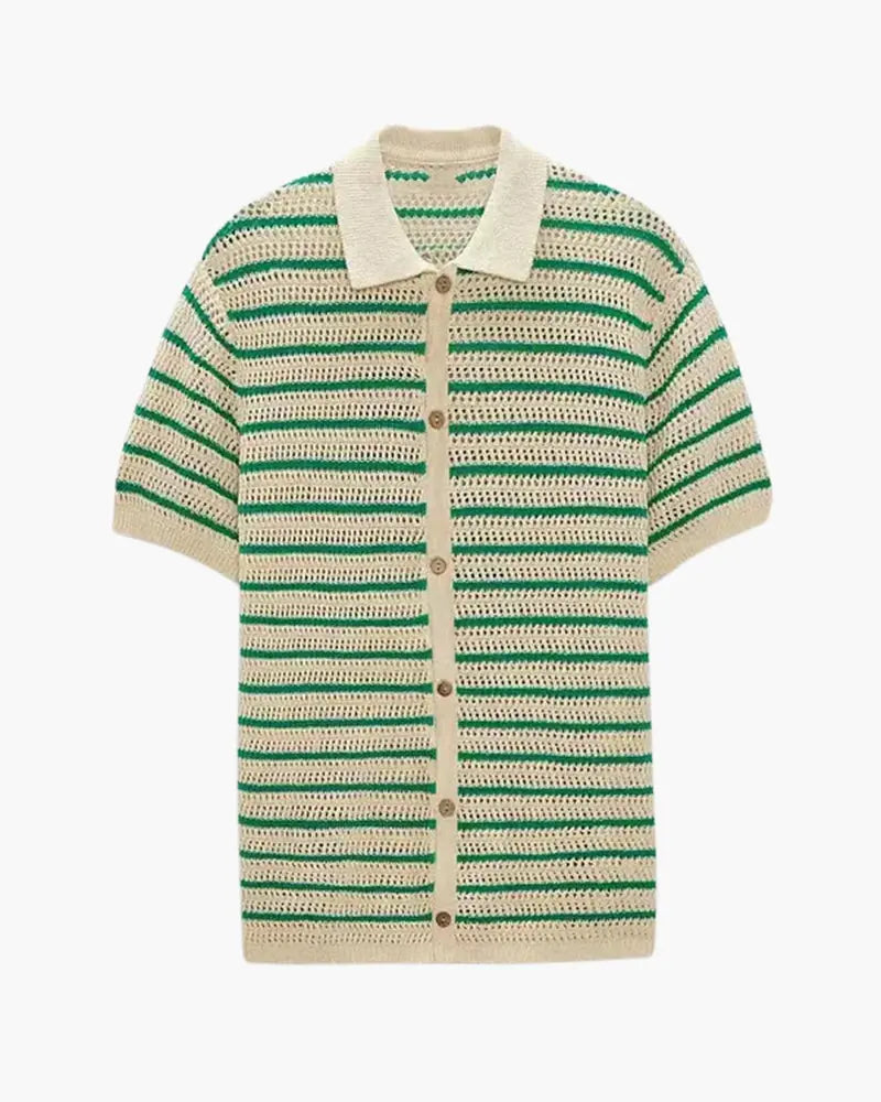 Women's Marbella - Knitted Button Shirt 1