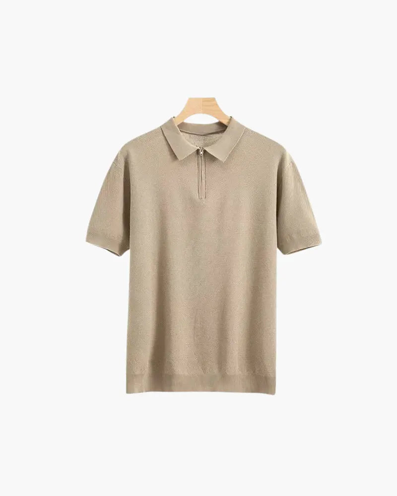 Women's Marbella Zip Up Polo | Material: Cotton & Polyester 0