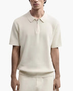 Women's Marbella Zip Up Polo | Material: Cotton & Polyester 1