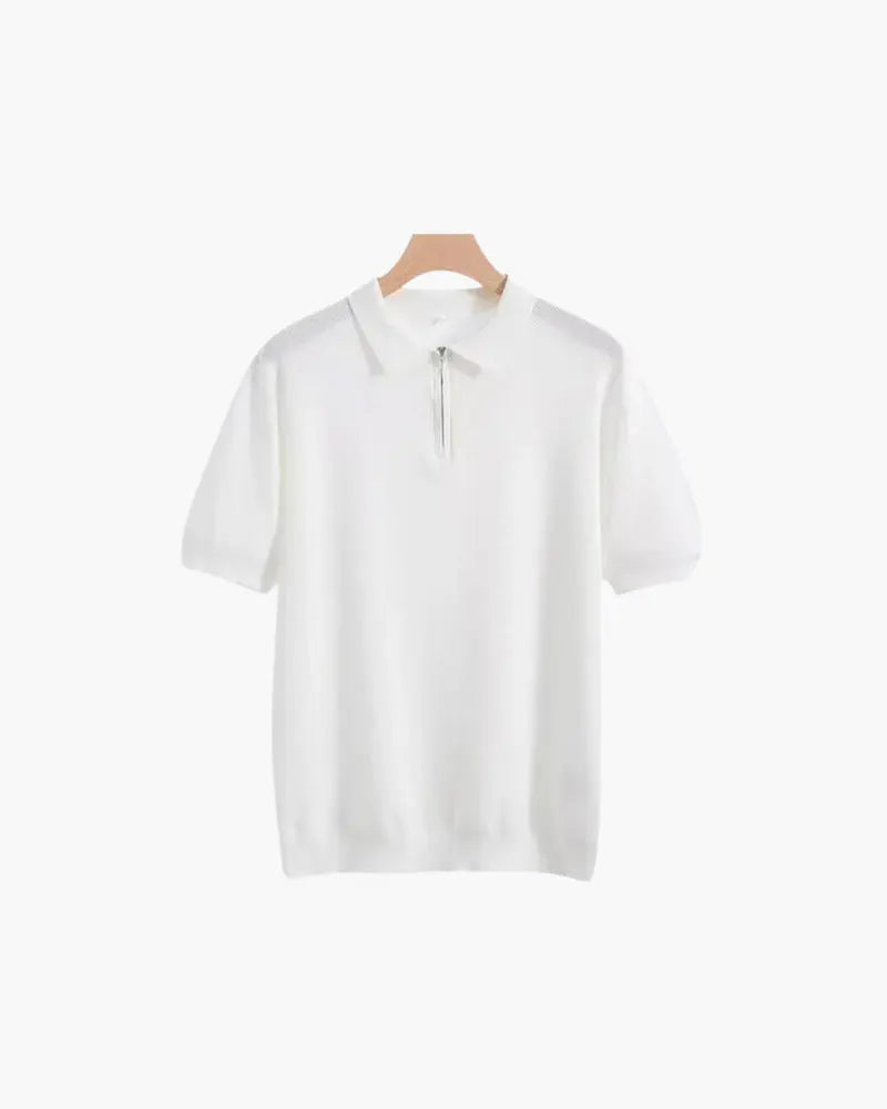 Women's Marbella Zip Up Polo | Material: Cotton & Polyester 2