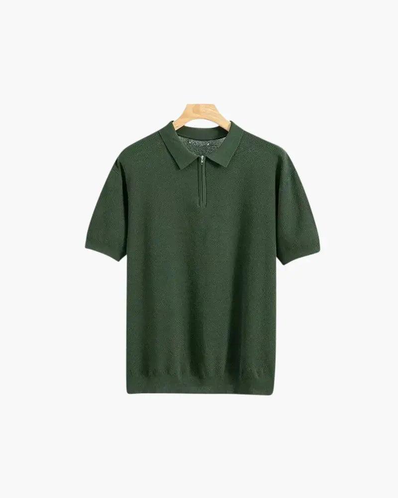Women's Marbella Zip Up Polo | Material: Cotton & Polyester 3