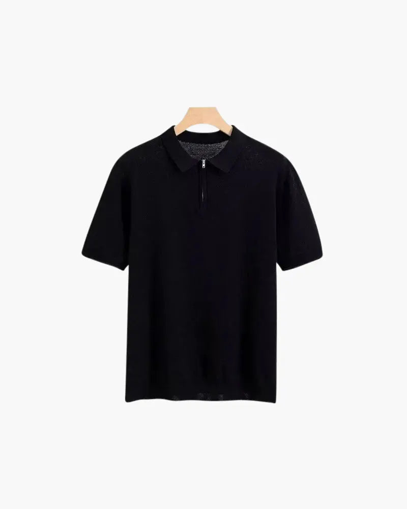 Women's Marbella Zip Up Polo | Material: Cotton & Polyester 5