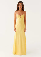 Women's Maxi Dress with Sweetheart Neckline & Keyhole Detail | Luxurious Lace for Effortless Elegance - Women's | Sweeth 0
