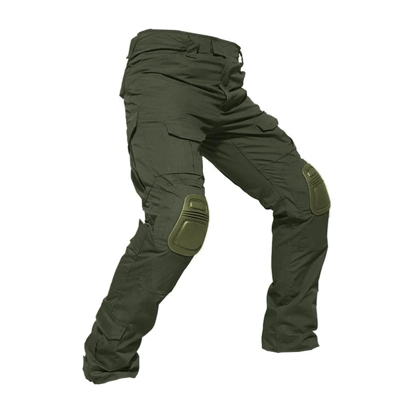 Tactical Cargo Pants — Removable Knee Pads, Multi-Pocket