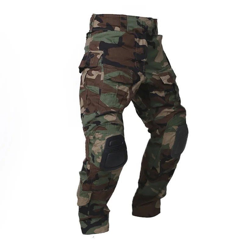 Tactical Cargo Pants — Removable Knee Pads, Multi-Pocket