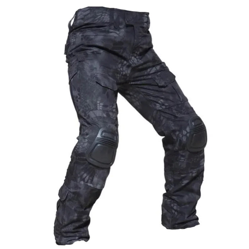 Tactical Cargo Pants — Removable Knee Pads, Multi-Pocket