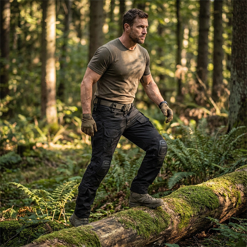 Tactical Cargo Pants — Removable Knee Pads, Multi-Pocket