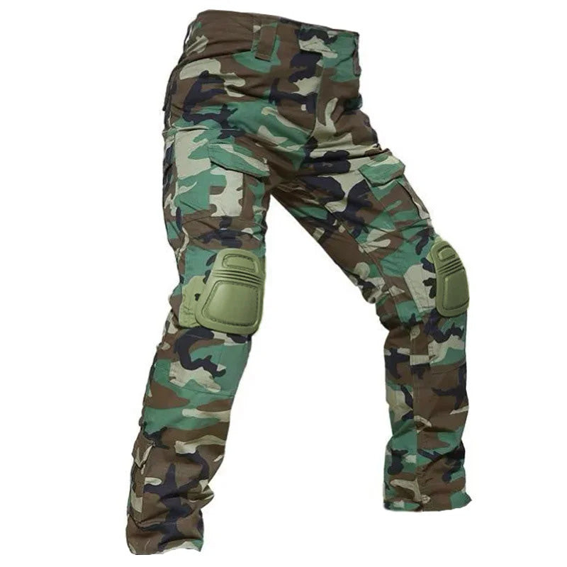 Tactical Cargo Pants — Removable Knee Pads, Multi-Pocket