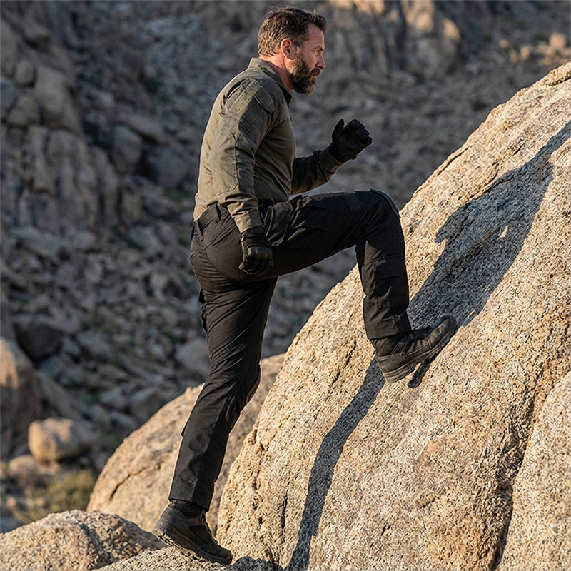 Tactical Cargo Pants — Removable Knee Pads, Multi-Pocket