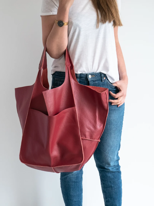 Maxine Collection | Leather Tote Bag with Durable PU Design | Stylish Beach Bag for Everyday Use