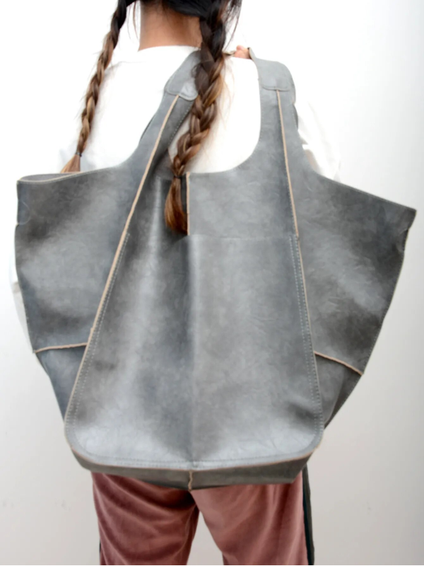 Maxine Collection | Leather Tote Bag with Durable PU Design | Stylish Beach Bag for Everyday Use