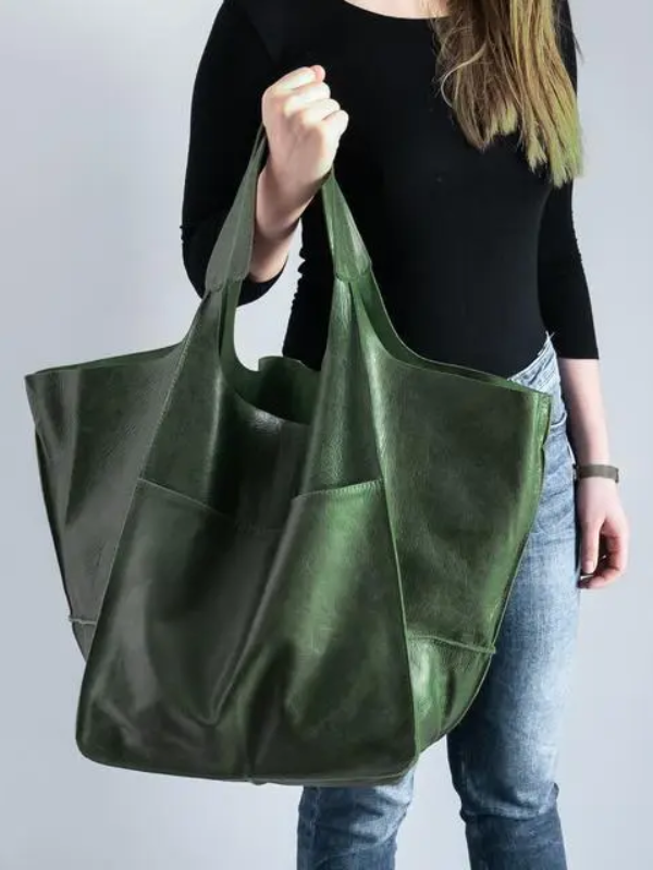 Maxine Collection | Leather Tote Bag with Durable PU Design | Stylish Beach Bag for Everyday Use