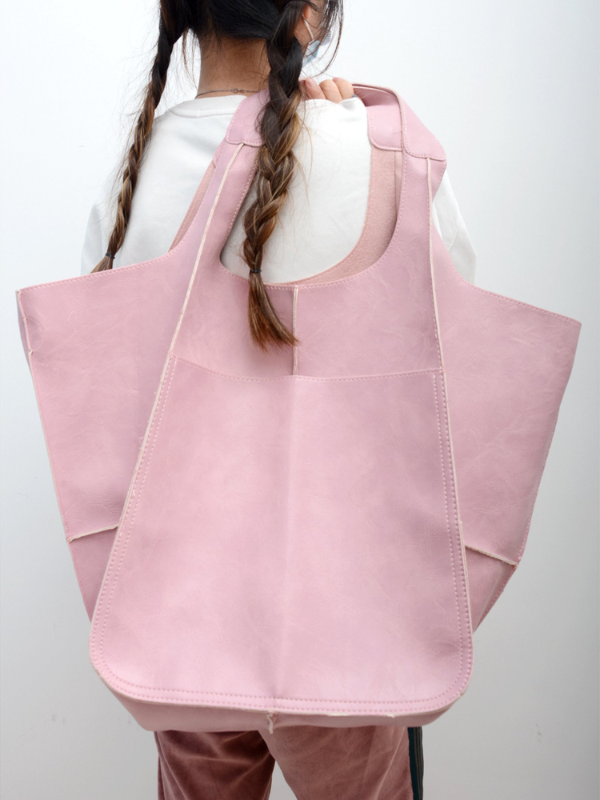 Maxine Collection | Leather Tote Bag with Durable PU Design | Stylish Beach Bag for Everyday Use